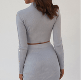 Long Sleeve Turtleneck Loungewear Set - THE GOOD TINGZ