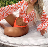 Tie-Dye Mesh Bikini Set