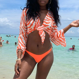 Tie-Dye Mesh Bikini Set