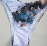 Tie-Dye Mesh Bikini Set