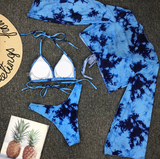 Tie-Dye Mesh Bikini Set