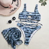 Bandeau 3-Piece Bikini Set