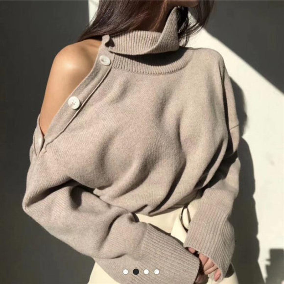 Elegant Turtleneck Sweater - THE GOOD TINGZ
