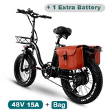 750W Folding Electric Snow Bike with Fat 20" Wheels - THE GOOD TINGZ