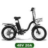 750W Folding Electric Snow Bike with Fat 20" Wheels - THE GOOD TINGZ