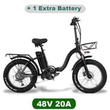 750W Folding Electric Snow Bike with Fat 20" Wheels - THE GOOD TINGZ