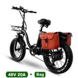 750W Folding Electric Snow Bike with Fat 20" Wheels - THE GOOD TINGZ